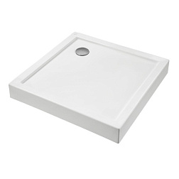 Поддон Палермо 90х90х13,5 см, сифон в комплекте, акриловый, квадратный 1WH302476 Сантек