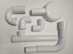 Сифон для раковины Пилот пластиковый, трубный 1WH108698 Сантек