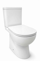 Унитаз-компакт Остин Лайт 35х65 см, микролифт, горизонтальный выпуск, нижняя подводка, с сиденьем 1WH501877 Сантек
