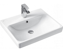 Подвесная раковина Адриана 50х45,5х17 см, санфарфор, с отв. под смеситель 1WH501867 Сантек